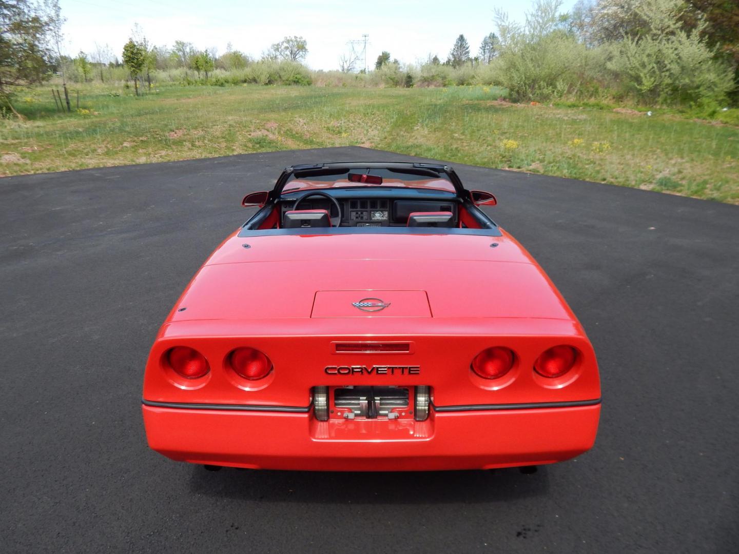 1988 Red /Red Chevrolet Corvette (1G1YY3181J5) with an 5.7L V8 engine, Manual transmission, located at 6528 Lower York Road, New Hope, PA, 18938, (215) 862-9555, 40.358707, -74.977882 - Here we have a beautifully kept, 23k original miles, Chevy Corvette Convertible with a 5.7L V8 putting power to the rear wheels via a smooth shifting 4 speed with overdrive transmission. Red paint with red leather interior and a white convertible top. Some options included are listed here. Please lo - Photo#32
