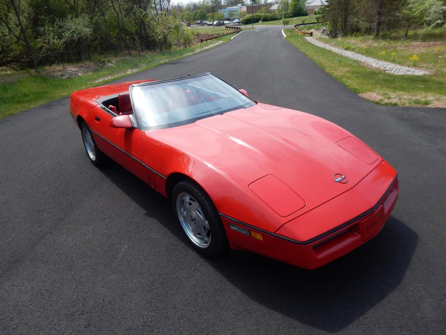 1988 Red /Red Chevrolet Corvette (1G1YY3181J5) with an 5.7L V8 engine, Manual transmission, located at 6528 Lower York Road, New Hope, PA, 18938, (215) 862-9555, 40.358707, -74.977882 - Here we have a beautifully kept, 23k original miles, Chevy Corvette Convertible with a 5.7L V8 putting power to the rear wheels via a smooth shifting 4 speed with overdrive transmission. Red paint with red leather interior and a white convertible top. Some options included are listed here. Please lo - Photo#41