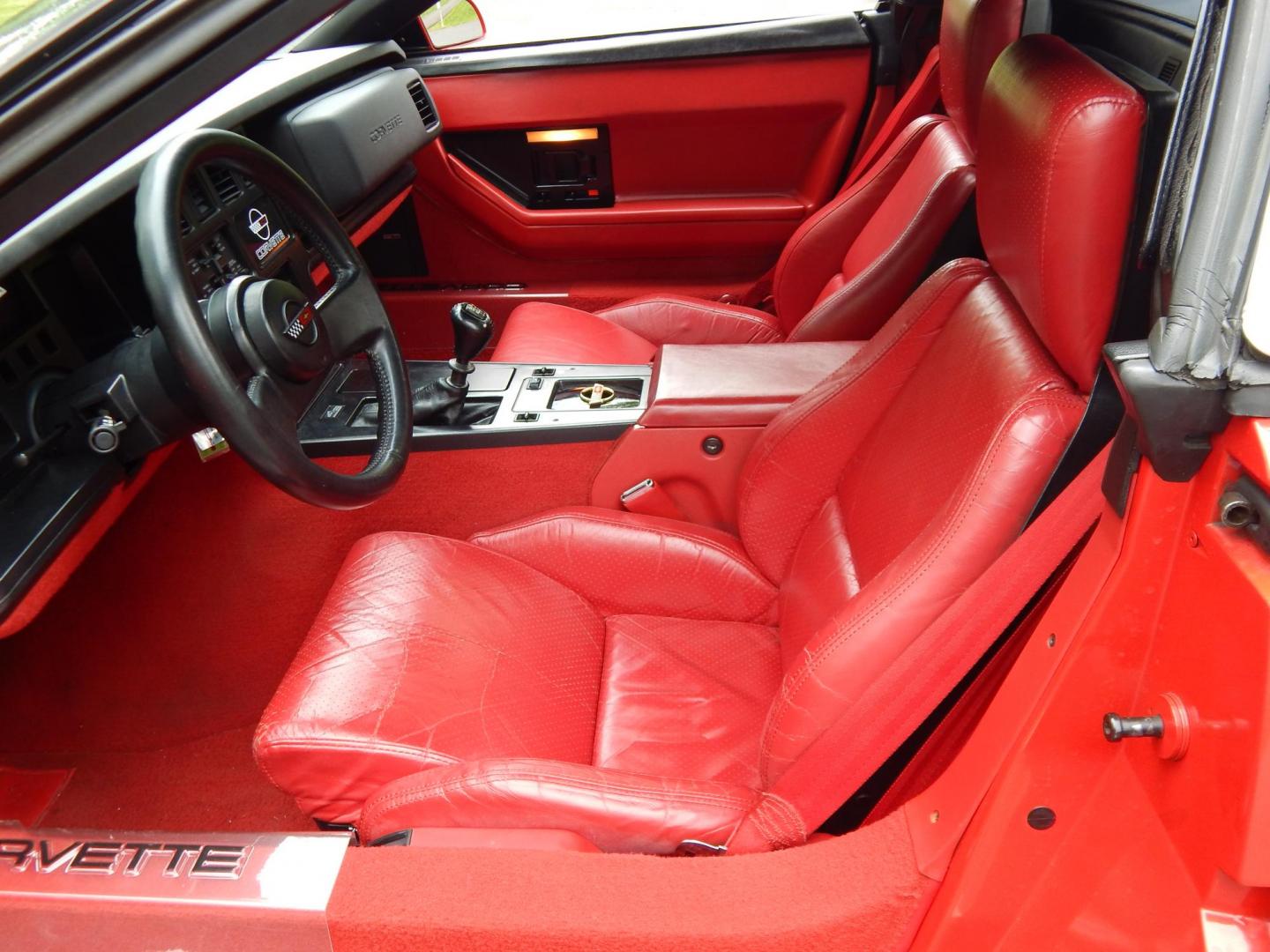 1988 Red /Red Chevrolet Corvette (1G1YY3181J5) with an 5.7L V8 engine, Manual transmission, located at 6528 Lower York Road, New Hope, PA, 18938, (215) 862-9555, 40.358707, -74.977882 - Here we have a beautifully kept, 23k original miles, Chevy Corvette Convertible with a 5.7L V8 putting power to the rear wheels via a smooth shifting 4 speed with overdrive transmission. Red paint with red leather interior and a white convertible top. Some options included are listed here. Please lo- Photo#68