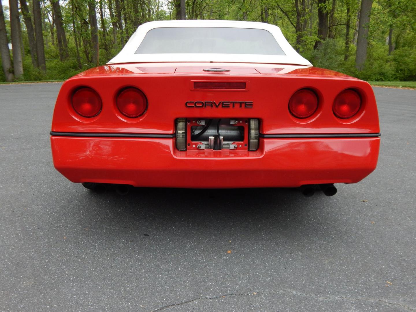1988 Red /Red Chevrolet Corvette (1G1YY3181J5) with an 5.7L V8 engine, Manual transmission, located at 6528 Lower York Road, New Hope, PA, 18938, (215) 862-9555, 40.358707, -74.977882 - Here we have a beautifully kept, 23k original miles, Chevy Corvette Convertible with a 5.7L V8 putting power to the rear wheels via a smooth shifting 4 speed with overdrive transmission. Red paint with red leather interior and a white convertible top. Some options included are listed here. Please lo- Photo#66