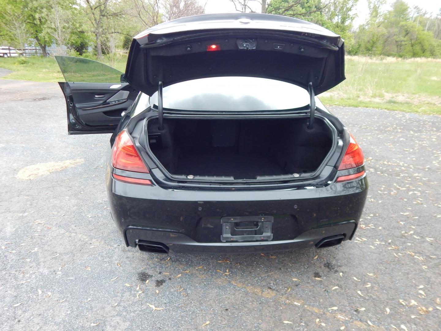 2013 black /black BMW 6-Series 650i Grand Coupe (WBA6B2C56DD) with an 4.4L V8 DOHC 32V TURBO engine, 8-Speed Automatic transmission, located at 6528 Lower York Road, New Hope, PA, 18938, (215) 862-9555, 40.358707, -74.977882 - Here we have a v very cool BMW 650 with a 4.4L turbo V8 putting power to the rear wheels via an automatic transmission. Options include: black leather, power seats, heat and cooled seats, dual plus rear climate controls, AM/FM/CD/SIR/BLUETOOTH radio with Bang and Olufsen speakers, back up camera, su - Photo#12