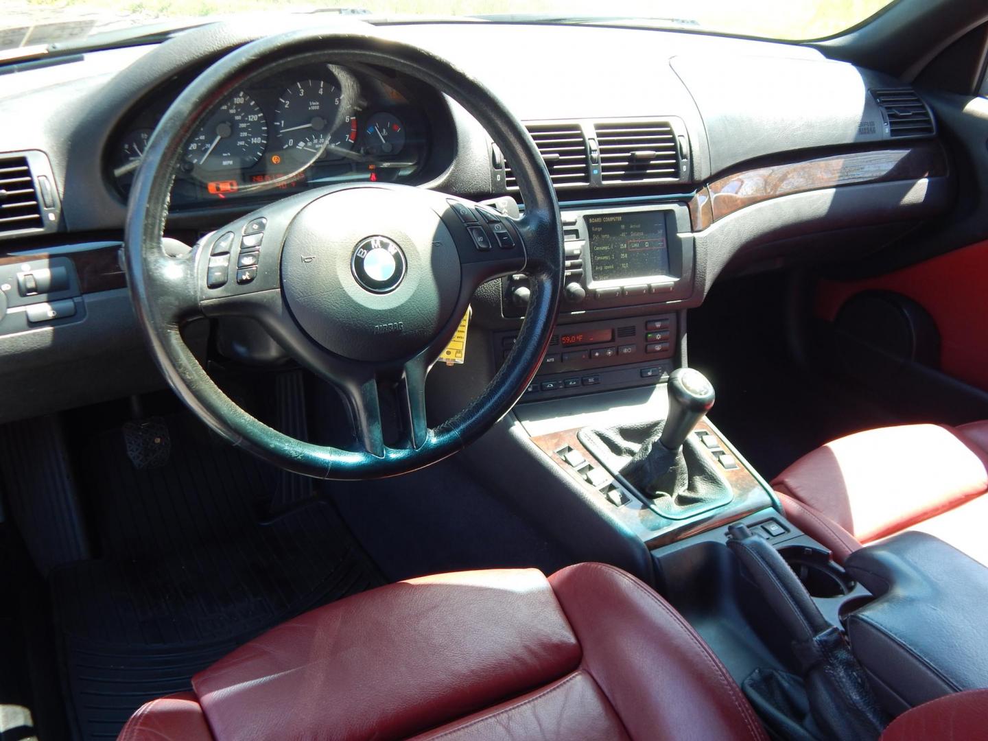 2001 Silver /Red BMW 3-Series 325Ci Convertible (WBABS33471J) with an 2.5L L6 DOHC 24V engine, 5 speed manual transmission, located at 6528 Lower York Road, New Hope, PA, 18938, (215) 862-9555, 40.358707, -74.977882 - Very clean 1 2001 BMW 325Ci convertible, 5 speed manual transmission, 2.5 Liter 6 cylinder engine, tilt wheel, leather seats, power top, windows, mirrors, central locking system, factory alloy wheels, Michelin tires, Pa. Inspection, 27 service records AM/FM sound system, car cover and more. Good cle - Photo#13