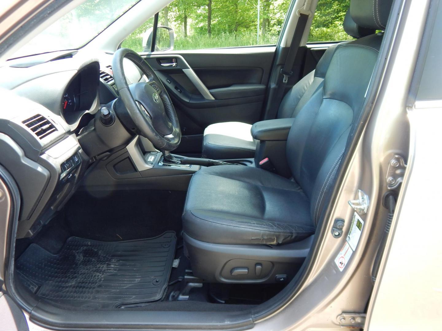 2015 Gold /Black Subaru Forester 2.5i Touring (JF2SJAWC8FH) with an 2.5L H4 SOHC 16V engine, 6-Speed Automatic transmission, located at 6528 Lower York Road, New Hope, PA, 18938, (215) 862-9555, 40.358707, -74.977882 - Here we have a Subaru Forester with a 2.5 L 4 cylinder engine putting power to all four wheels via an automatic transmission. Options include: black leather, power drivers seat, heated front seat, dual climate controls, AM/FM/XM/DISC/BLUETOOTH, tilt steering wheel, cruise control, Harman/Kardon spea - Photo#9