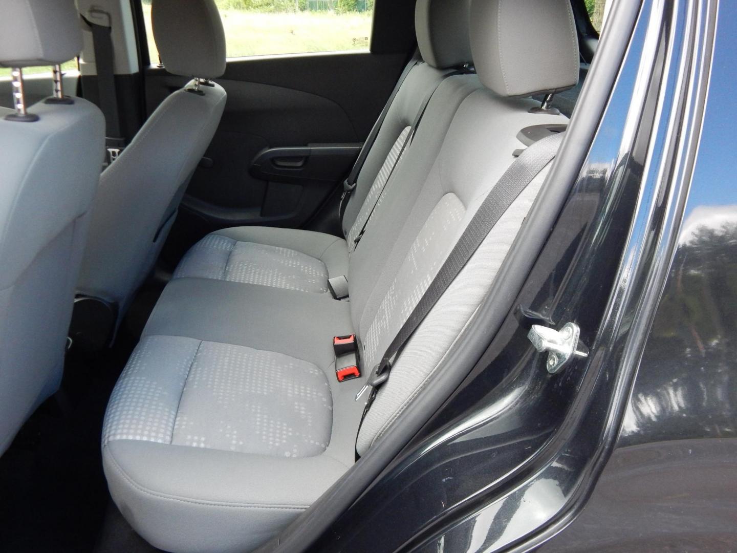 2015 black /Gray Chevrolet Sonic LS Auto 5-Door (1G1JA6SHXF4) with an 1.8L L4 DOHC 24V engine, 6A transmission, located at 6528 Lower York Road, New Hope, PA, 18938, (215) 862-9555, 40.358707, -74.977882 - 2015 Chevrolet Sonic LS, 1.8 Liter front wheel drive automatic. Options include: gray cloth, heat, AC, AM/FM/MEDIA radio, roll up windows, manual mirrors, automatic headlights, tilt steering wheel, power locks, 15 inch wheels with 4 Falken tires. Pa inspection good until 9/26. Carfax reports ONE OW- Photo#10