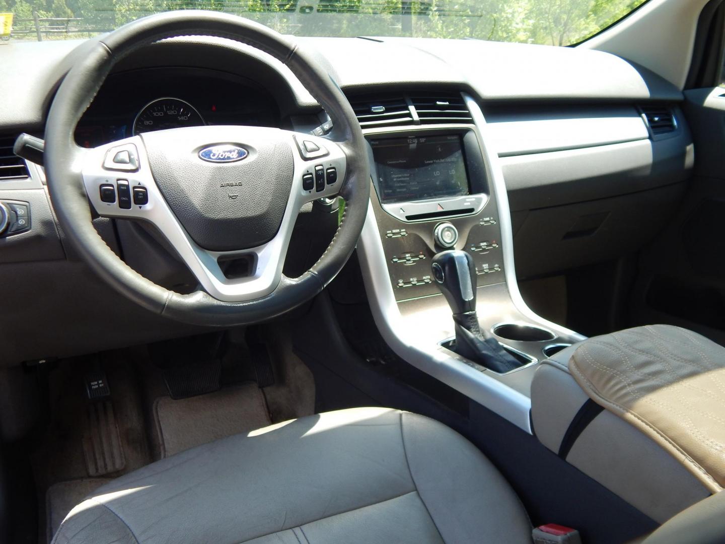2011 Red /Tan Ford Edge SEL AWD (2FMDK4JC2BB) with an 3.5L V6 DOHC 24V engine, 6-Speed Automatic transmission, located at 6528 Lower York Road, New Hope, PA, 18938, (215) 862-9555, 40.358707, -74.977882 - Here we have a ONE OWNER, Ford Edge with a 3.5L V6 putting power to all four wheels via an automatic transmission. Options include: tan leather, power seats, heated front seats, dual climate controls, am/fm/cd/bluetooth/sir radio, navigation, cruise control, ambient lighting, power windows/locks/mir - Photo#13