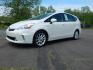 2013 White /Gray Toyota Prius V Three (JTDZN3EU2D3) with an 1.8L L4 DOHC 16V HYBRID engine, Continuously Variable Transmission transmission, located at 6528 Lower York Road, New Hope, PA, 18938, (215) 862-9555, 40.358707, -74.977882 - Here we have a 2013 Prius with a 1.8L inline 4 cylinder hybrid engine putting power to the front wheels via an automatic transmission. Options include: gray leather, manual seats, heated front seats, cold AC, heat, AM/FM/BLUETOOTH radio, back up camera, push button start, cruise control, tilt steeri - Photo#0