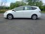 2013 White /Gray Toyota Prius V Three (JTDZN3EU2D3) with an 1.8L L4 DOHC 16V HYBRID engine, Continuously Variable Transmission transmission, located at 6528 Lower York Road, New Hope, PA, 18938, (215) 862-9555, 40.358707, -74.977882 - Here we have a 2013 Prius with a 1.8L inline 4 cylinder hybrid engine putting power to the front wheels via an automatic transmission. Options include: gray leather, manual seats, heated front seats, cold AC, heat, AM/FM/BLUETOOTH radio, back up camera, push button start, cruise control, tilt steeri - Photo#1