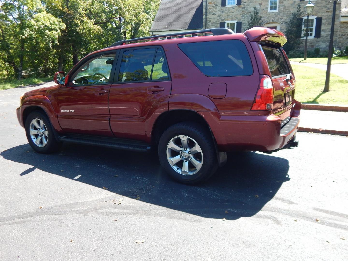 2006 Red /Tan Toyota 4Runner Limited 4WD V8 (JTEBT17R968) with an 4.7L V8 DOHC 32V engine, 5A OD transmission, located at 6528 Lower York Road, New Hope, PA, 18938, (215) 862-9555, 40.358707, -74.977882 - Here we have a very cool Toyota 4 Runner Limited with a 4.7L V8 putting power to the ground via an AWD automatic transmission. Options include: tan leather, power seats, sunroof, dual climate controls, AM/FM/CD/SAT/AUX radio, navigation, back up camera, power windows/locks/mirrors, tilt steering whe- Photo#2