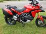 2012 Red /Black Ducati Multistrada 1200 S-Touring (ZDM12BLW5CB) with an 1198CC engine, Manual transmission, located at 6528 Lower York Road, New Hope, PA, 18938, (215) 862-9555, 40.358707, -74.977882 - Here we have a one owner Ducati Multistrada 1200 S-Touring with 1,999 original miles! This Ducati has a 1198cc L-twin engine putting power to the rear tire via a manual shifting transmission. Being a S-Touring bike, it comes with a center stand, heated grips and 2 hard luggage cases. Other options i- Photo#15