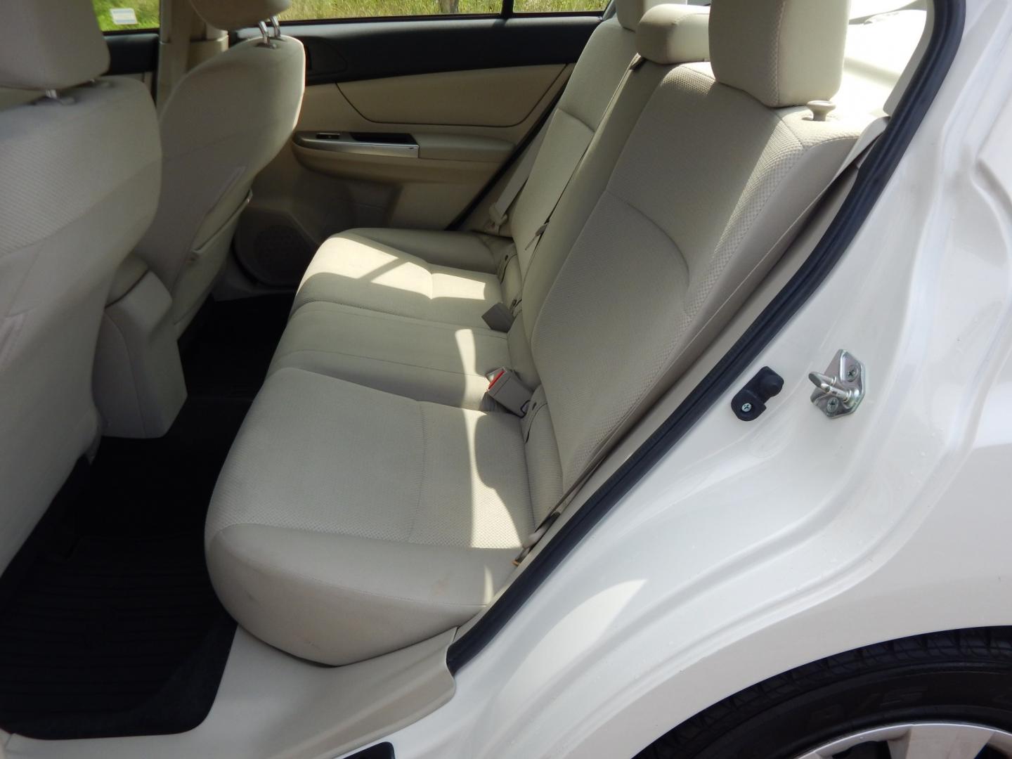2015 White /Tan Subaru Impreza 2.0i PZEV CVT 4-Door (JF1GJAA60FH) with an 2.0L H4 DOHC 16V engine, CVT transmission, located at 6528 Lower York Road, New Hope, PA, 18938, (215) 862-9555, 40.358707, -74.977882 - Here we have a Subaru Impreza with a 2.0L H4 engine putting power to all four wheels via an automatic transmission. Options include: tan cloth, heat, AC, am/fm/disc/bluetooth/aux radio with back up camera, cruise control, power windows/locks/mirrors and tilt steering wheel. Pa inspection good until- Photo#11