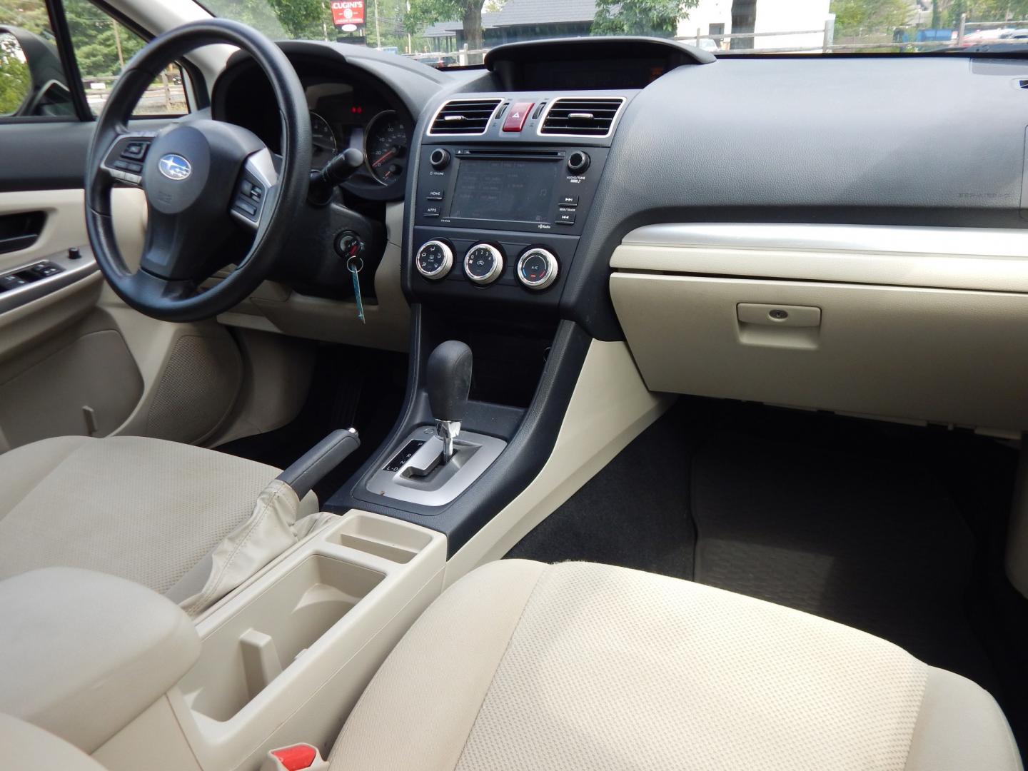 2015 White /Tan Subaru Impreza 2.0i PZEV CVT 4-Door (JF1GJAA60FH) with an 2.0L H4 DOHC 16V engine, CVT transmission, located at 6528 Lower York Road, New Hope, PA, 18938, (215) 862-9555, 40.358707, -74.977882 - Here we have a Subaru Impreza with a 2.0L H4 engine putting power to all four wheels via an automatic transmission. Options include: tan cloth, heat, AC, am/fm/disc/bluetooth/aux radio with back up camera, cruise control, power windows/locks/mirrors and tilt steering wheel. Pa inspection good until- Photo#14