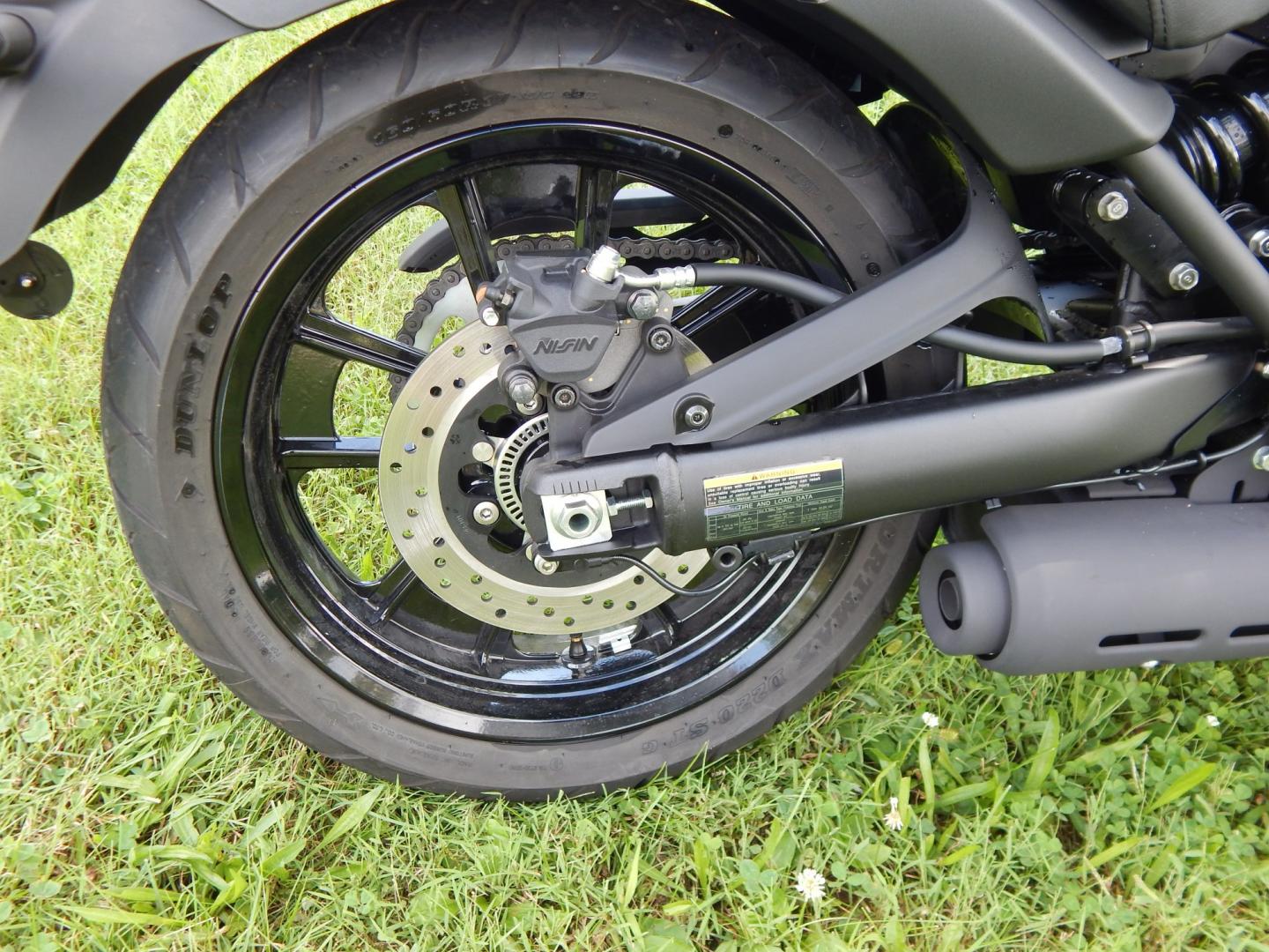 2023 Black /Black Kawasaki EN650 Vulcan S Vulcan S (JKAENEC1XPD) with an 649cc engine, Manual transmission, located at 6528 Lower York Road, New Hope, PA, 18938, (215) 862-9555, 40.358707, -74.977882 - Here we have a ONE OWNER, 560 original miles, Kawasaki Vulcan S. This bike has a 649cc liquid-cooled parallel-twin motor putting power to the rear tire via a manual transmission. This bike combines traditional cruiser comfort with responsive, ninja-derived performance. Starts right up and goes down- Photo#6