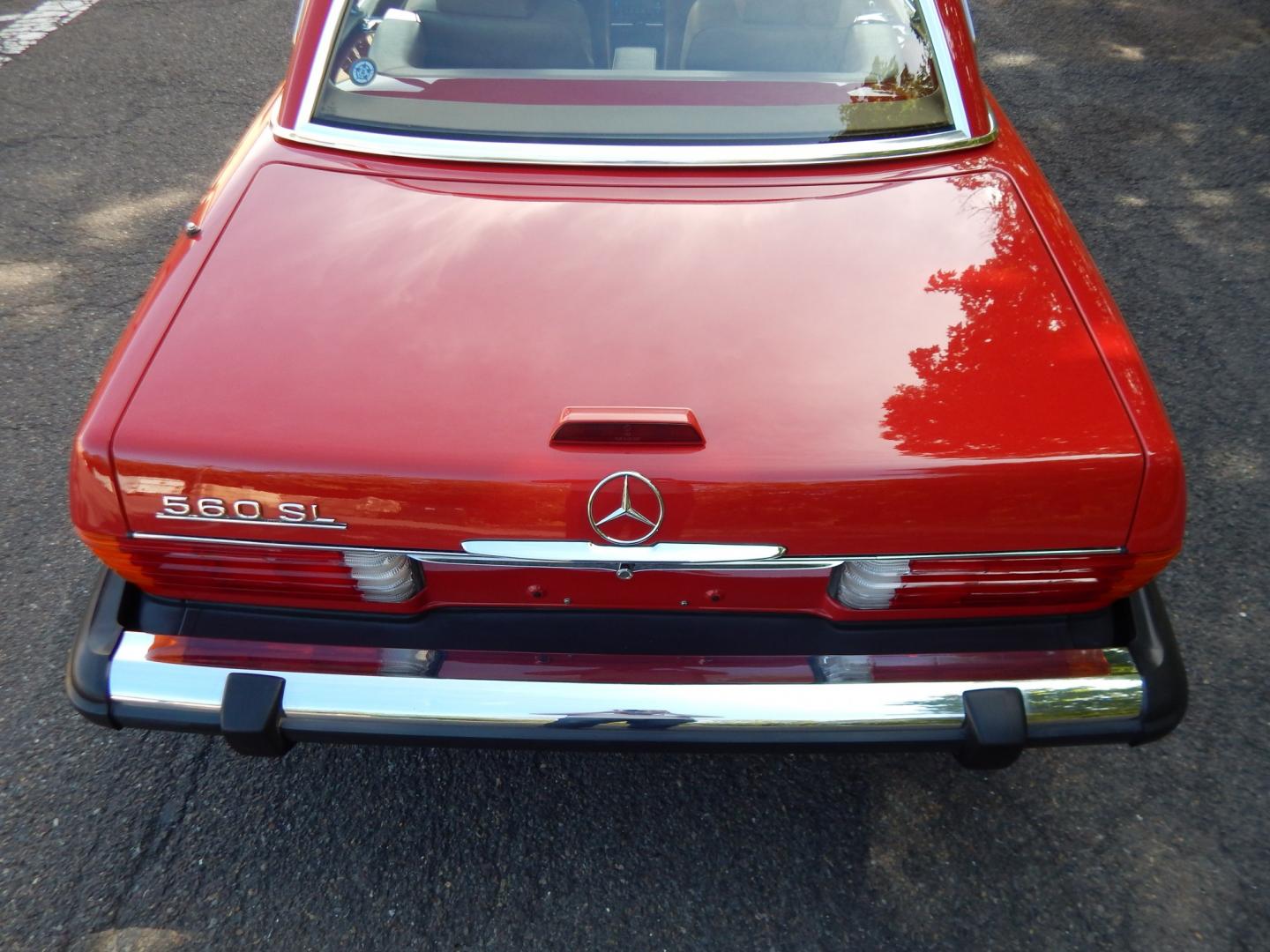 1989 Red /Tan Mercedes-Benz 560 SL convertible (WDBBA48DXKA) with an 5.6L V8 SOHC 16V engine, 4A transmission, located at 6528 Lower York Road, New Hope, PA, 18938, (215) 862-9555, 40.358707, -74.977882 - Here we have a beautiful, ONE OWNER, 1989 Mercedes 560SL. 1989 is the last year of the legendary R107 body style. Options include: 5.5L V8, RWD, automatic transmission, removable hard top, retractable soft top, ABS, power steering, power brakes, limited slip differential, AM/FM/Cassette radio, power- Photo#56