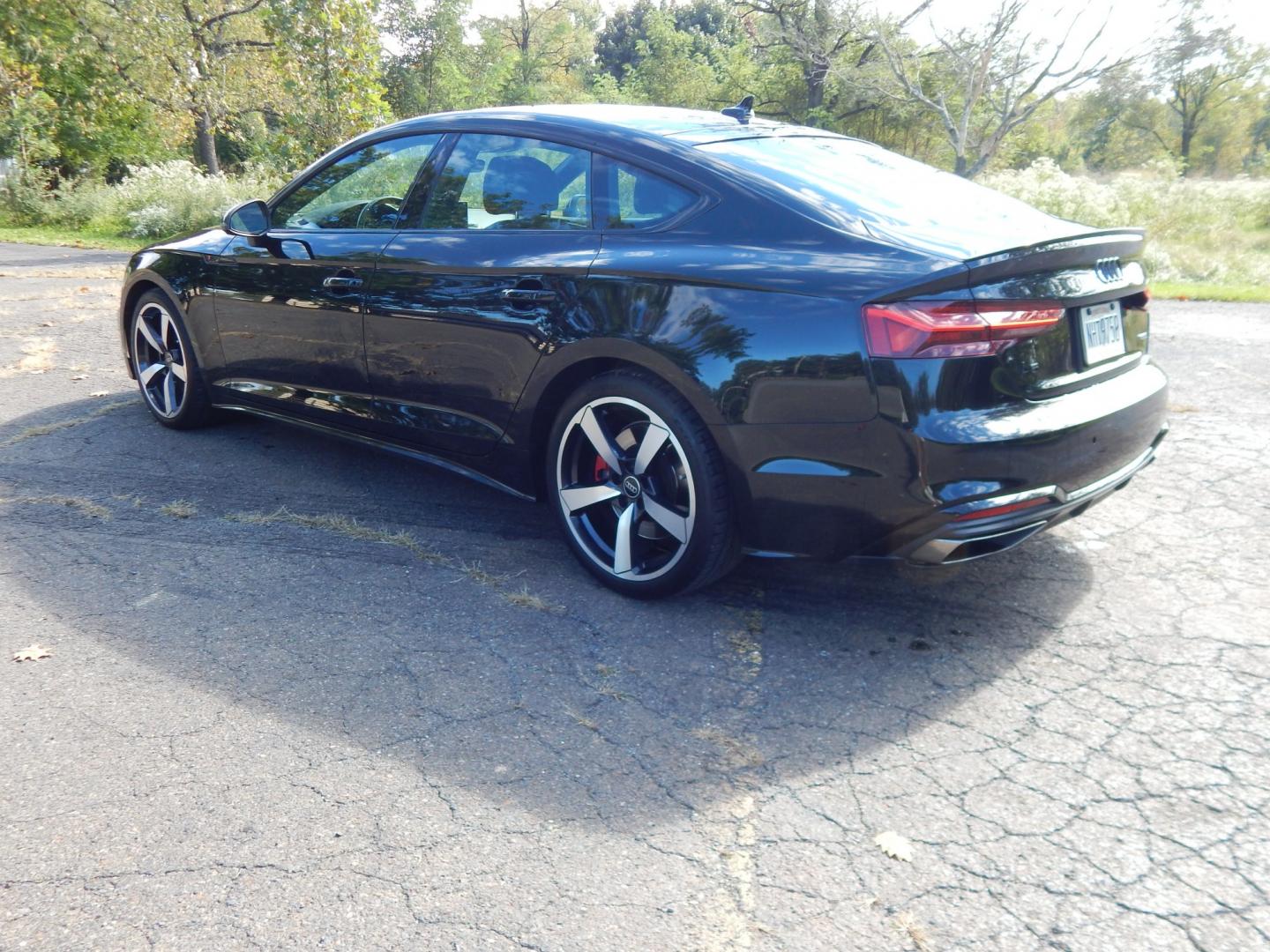 2023 Black /Black Audi A5 Premium Plus S line 45 TFSII quattro (WAUFACF52PA) with an 2.0L L4 DOHC 16V TURBO engine, 7A transmission, located at 6528 Lower York Road, New Hope, PA, 18938, (215) 862-9555, 40.358707, -74.977882 - Here we have a beautiful, ONE OWNER, Audi A5 Sportback with a 2.0L turbo engine putting power to the ground via an AWD automatic transmission. Options include: black leather, power seats, heated front seats, dual + rear climate controls, power sunroof with power sunshade, AM/FM/SIR/BLUETOOTH radio,- Photo#2