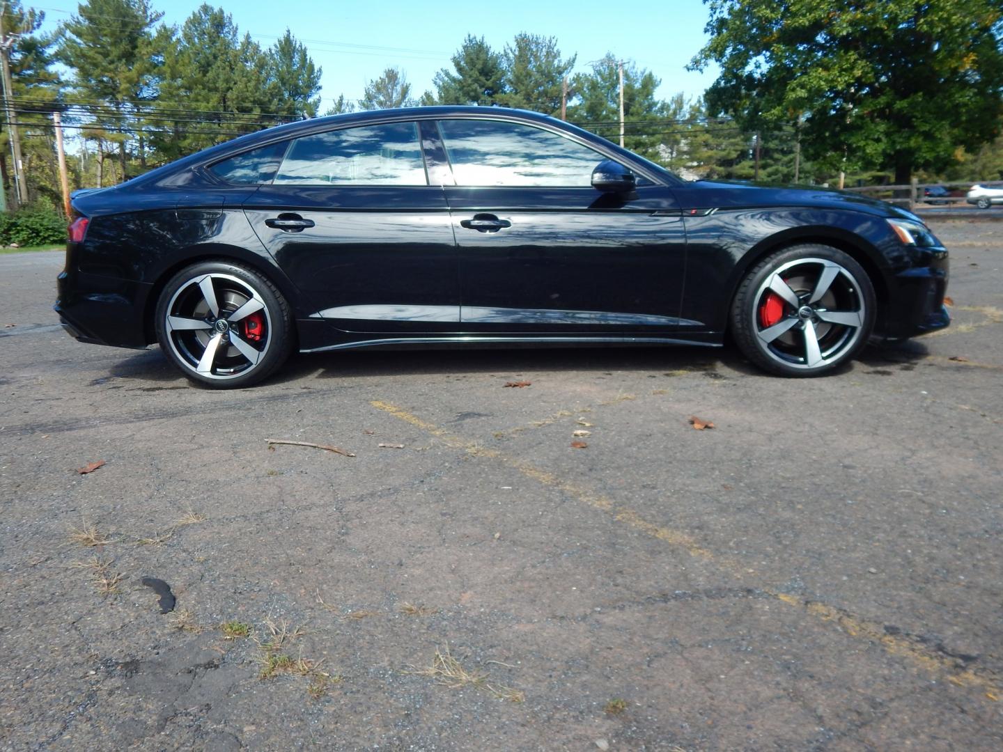 2023 Black /Black Audi A5 Premium Plus S line 45 TFSII quattro (WAUFACF52PA) with an 2.0L L4 DOHC 16V TURBO engine, 7A transmission, located at 6528 Lower York Road, New Hope, PA, 18938, (215) 862-9555, 40.358707, -74.977882 - Here we have a beautiful, ONE OWNER, Audi A5 Sportback with a 2.0L turbo engine putting power to the ground via an AWD automatic transmission. Options include: black leather, power seats, heated front seats, dual + rear climate controls, power sunroof with power sunshade, AM/FM/SIR/BLUETOOTH radio,- Photo#4