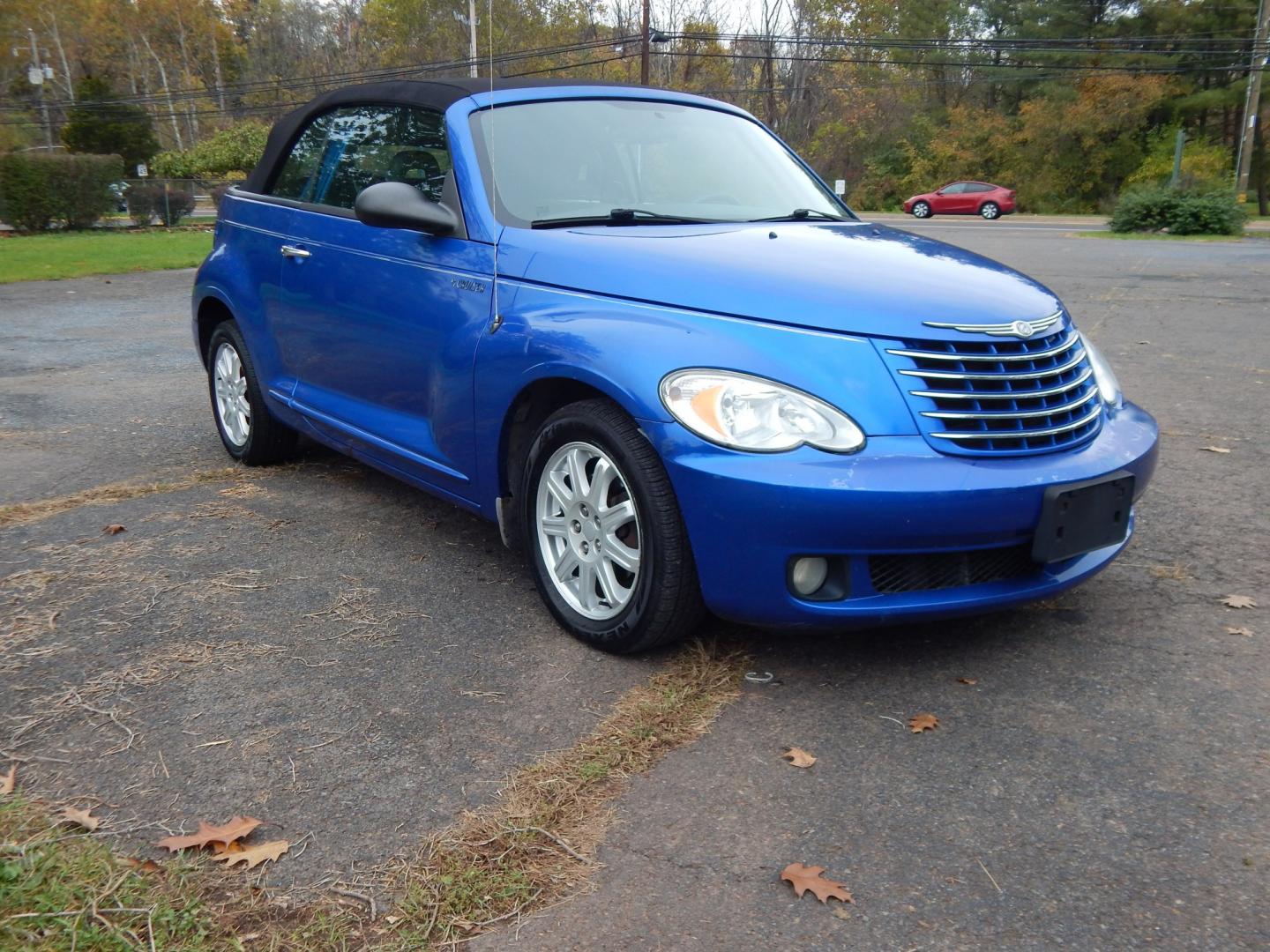 2006 Blue /Gray Chrysler PT Cruiser Touring Convertible (3C3JY55E16T) with an 2.4L L4 DOHC 16V TURBO engine, Automatic transmission, located at 6528 Lower York Road, New Hope, PA, 18938, (215) 862-9555, 40.358707, -74.977882 - Here we have a PT Cruiser Touring Convertible with a 2.4L 4 cylinder TURBO engine putting power to the front wheels via an automatic transmission. Options include: gray cloth, manual moving seats, heat, AC, AM/FM/CD/AUX radio, cruise control, tilt steering wheel, power windows/locks/mirrors, soft to- Photo#5