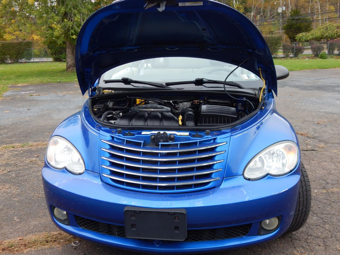 2006 Blue /Gray Chrysler PT Cruiser Touring Convertible (3C3JY55E16T) with an 2.4L L4 DOHC 16V TURBO engine, Automatic transmission, located at 6528 Lower York Road, New Hope, PA, 18938, (215) 862-9555, 40.358707, -74.977882 - Here we have a PT Cruiser Touring Convertible with a 2.4L 4 cylinder TURBO engine putting power to the front wheels via an automatic transmission. Options include: gray cloth, manual moving seats, heat, AC, AM/FM/CD/AUX radio, cruise control, tilt steering wheel, power windows/locks/mirrors, soft to- Photo#24