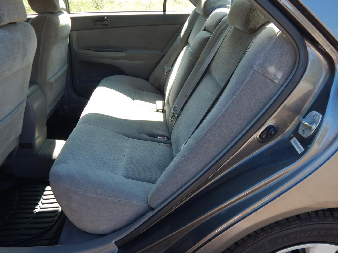 2002 Gray /Gray Toyota Camry SE (4T1BE32K62U) with an 4 Cylinder Engine engine, Automatic transmission, located at 6528 Lower York Road, New Hope, PA, 18938, (215) 862-9555, 40.358707, -74.977882 - Here we have a Toyota Camry with a 2.4L inline 4 cylinder engine putting power to the front wheels via an automatic transmission. Options include: gray cloth, power drivers seat, heat, AC, AM/FM/CD/TAPE radio, tilt steering wheel, cruise control, power windows/mirrors and 15 inch wheels with General- Photo#10